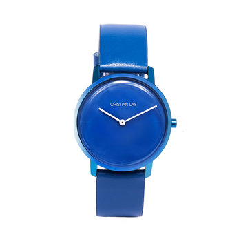 Relógio monocromo azul mulher