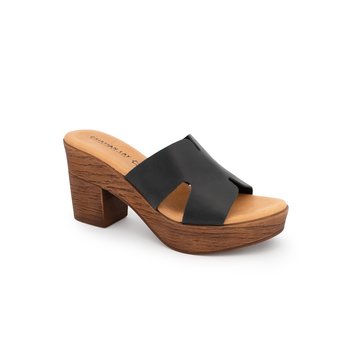 Sandalo in pelle nera - Made in Spain