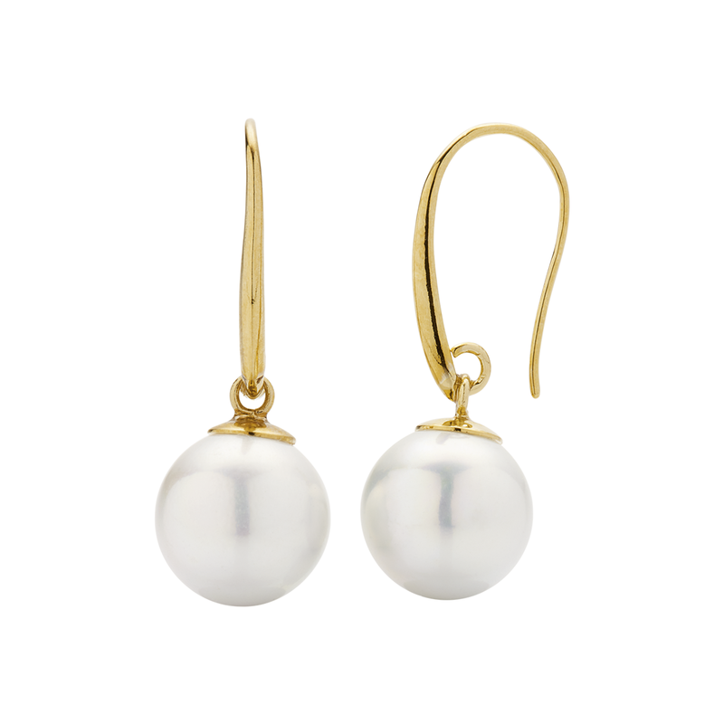 Orecchini  classic golden & pearls