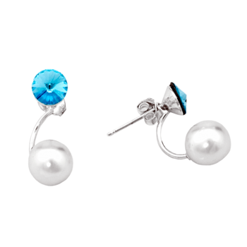 Orecchini crystals & pearls