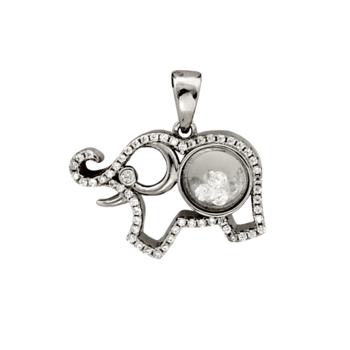 Ciondolo elefante talismano in argento