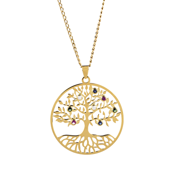 Medalha tree of life Ouro