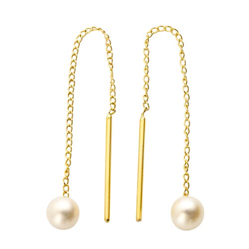 Colta oro orecchini di perle