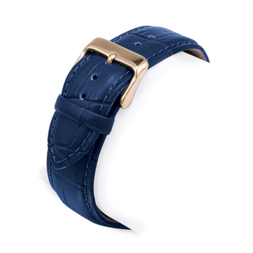 Reloj clásico piel azul marino hombre