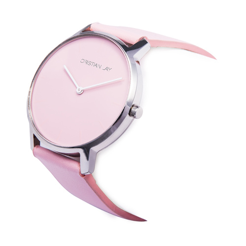 Reloj monocromo rosa mujer