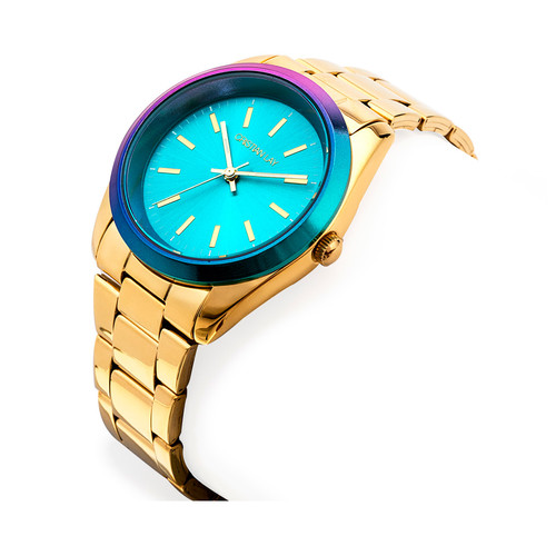Reloj azul holográfico mujer