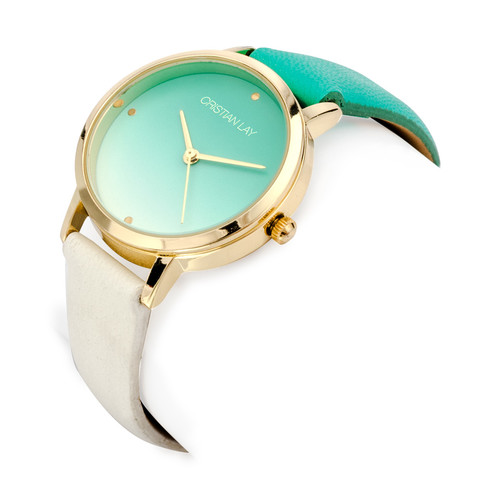 Reloj degradado verde menta mujer