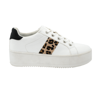 Sneaker con stampa leopardata