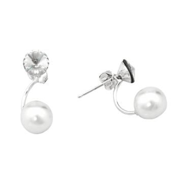Orecchini crystals & pearls