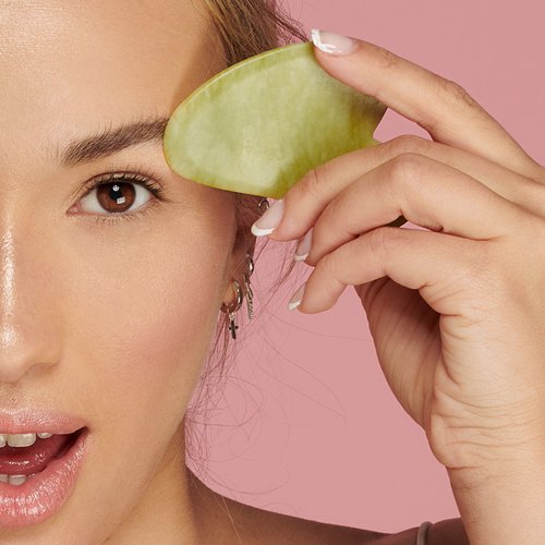 Gua Sha de Jade para Massagem Facial