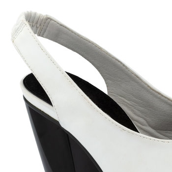 Zapato tacón ancho blanco