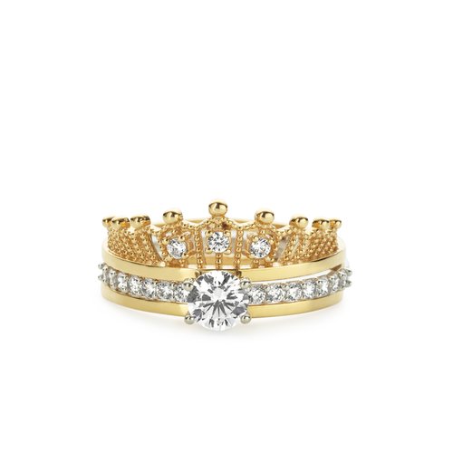 Anel gold crown