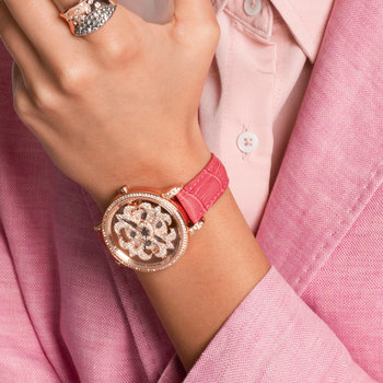 Relógio compasso rosa mulher