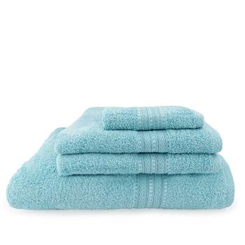 Set di 4 asciugamani verde acqua