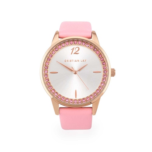 Relógio glitter pink